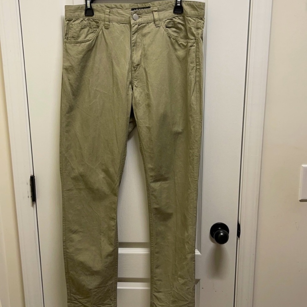 Theory Light Green Chino Pants